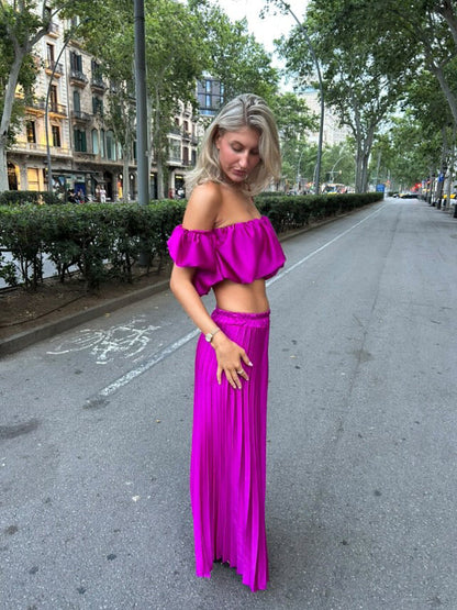 Noa | Two-Piece Satin Set