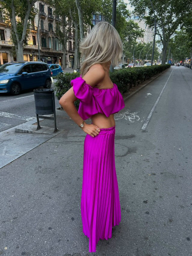 Noa | Two-Piece Satin Set